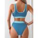 New Sports Bikini Set Fashion Casual Split Swimsuit Women European And American Export Cross Border Factory_ecoleips.com