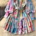 Women's Clothing Niche Light Luxury Stand Up Collar Lantern Long Sleeve Waist Single Breasted Ruffled Short Skirt_ecoleips.com