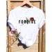 Popular Women's Clothing, European And American Style T-shirts, Plant-themed Apparel For Women_ecoleips.com