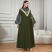Women's Elegant Long Robe Dress Gold Sequined Patchwork Formal Gown Cross Border Style Fashionable Classy Clothing_ecoleips.com