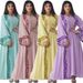 Modest Muslim Maxi Dress – Flowy Chiffon Abaya With Embroidery & Matching Hijab (S-XXL, Lightweight For Gulf Summer & Western Modest Fashion)_ecoleips.com