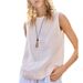 Limited Time Offer Women's Vintage Style Sleeveless Vest Top 100% Linen Loose Fit Elegant Casual Summer Top_ecoleips.com