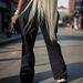 Streetwear Drawstring Pants – Soft & Breathable Straight-Leg Trousers For Women (S-XL, Cross-Print Design & Adjustable Waist)_ecoleips.com