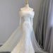 French Style Satin Light Wedding Dress off the Shoulder Mermaid Gown Ethereal Forest Inspired Simple Wedding Dress_ecoleips.com