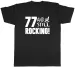 Women's T-Shirts 77 And Still Rocking Funny Birthday Mens Unisex T-Shirt Tee_ecoleips.com