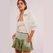 Trendy Low Waist Ruffle Pocket Shorts Sweet Spicy Girl Sports Embroidered Pants For Women_ecoleips.com