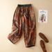 Suitable For All Seasons Women's Summer Thin Chinese National Style 2025 New Mom Ramie Cotton Linen Harem Pants_ecoleips.com