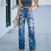 Women's Clothing Large Size Women's Casual Pants Thin Jeans _ecoleips.com