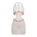 Summer Slim Fit Women's Dress Style Sleeveless Halter Neck Tie Hollow Out Design Lace Bodycon_ecoleips.com