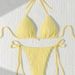 Women's Striped Bikini Set Sexy Swimwear Adjustable Triangle Top Tie-Side Bottoms for Beach Pool Vacation_ecoleips.com