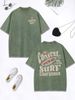 Coastal Surf Catch The Wave California Prints Washed T-Shirt Women Cotton Oversize Tops Distressed O-Neck T Shirt Summer Clothes_ecoleips.com