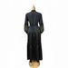 Verve Women's New Color-Block Rhinestone Craft Exquisite Crystal Button Cardigan Plus Size Muslim Robe Long Dress_ecoleips.com