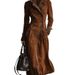 Aria Basics Aria Basics European And American Cross-Border New Women's Clothing Autumn Winter Turn-Down Collar Western Style Suede Long_ecoleips.com