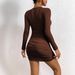 Autumn New Long-sleeved Dress High Waist And Thin Versatile Hip Skirt Autumn And Winter Dress_ecoleips.com