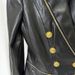 Women's Clothing New Star Fashion Zipper Edge Decoration Double Breasted Slim Leather Suit Jacket_ecoleips.com