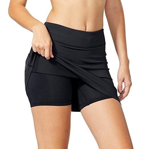Women's Clothing Solid Color Two Piece Pocket High Waist Leggings Skirt Pants Large Size_ecoleips.com