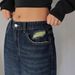 European American Style Cross-border Spring Loose Straight Wide-leg Pants, Slimming High-waisted Long Pants With_ecoleips.com