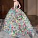 Monet Garden Travel Photography Princess 2026 New Strapless Court Style Colorful Tulle Wedding Evening Gown Puffy Dress_ecoleips.com