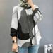 Women's Clothing Muslim Floral Shirt Fashion Puff Sleeve_ecoleips.com