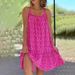 Women's Clothing Summer Women's Floral Camisole Vest Dress Sleeveless Style Pastoral Design For Formal & Casual For Women_ecoleips.com