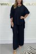 Women's Clothing Hot Selling Satin High Waist Tops And Trousers Sets Plus Size Women's Clothing Summer_ecoleips.com