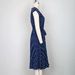Summer New Arrival Women European American Polka Dot Drawstring Short Sleeve Pleated Mid Length Dress_ecoleips.com