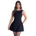 In Stock 2025 New European And American Simple Sexy Elegant Slim Fit Short Solid Color Backless Basic Dress For Women_ecoleips.com