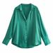 "Luxury Silk Satin Shirt For Women – Premium 20 Elegant Colors (XS–L)"_ecoleips.com