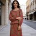 Women's Plus Size Loose Fit Floral Print Long Sleeve Top And High Waist Maxi Skirt Set – Casual Summer Outfit_ecoleips.com