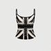 Summer Women's Sleeveless Vest Top Rhinestone National Flag Print Slim Fit Sexy Camisole Cross Border Wholesale_ecoleips.com