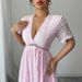 Women’s Clothing Temperament Elegant Lace Hollow Short Sleeved Long Dress Women's Clothing Spring And Summer_ecoleips.com
