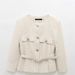 Export Order! New Spring/summer European And American Style Women's Fashion Casual Textured Blazer With Belt 2409113_ecoleips.com