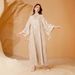 Elegant Embroidered Abaya Dress With Sheer Lace & Sequins – Modest Islamic Maxi Gown For Women, Flowy Bell-Sleeve Dubai Style Long Dress_ecoleips.com