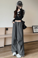 White Work Women's Extended 2025 New Tall Straight Sports Casual Parachute Pants Summer Thin Quick Drying_ecoleips.com