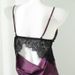 Aria Basics Aria Basics European And American Sweet Purple Women's Silk Thin Nightgown With Chest Pads, Sexy French-style Strap Nightdress,_ecoleips.com