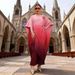 Women's Plus Size Two-Piece Set Gradient Loose Top Wide Leg Pleated Pants Drawstring Fashion Clothing_ecoleips.com