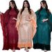 Women's Clothing New Malay Fashion Women's Bat Sleeve Sequined Robe Muslim Dress_ecoleips.com