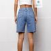 Women's High Waist Loose Fit Washed Denim Shorts – Trendy Distressed Casual Shorts With Stretch Comfort_ecoleips.com