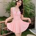 Women's Clothing Bikini Backless Skirt Style Beach Vacation Swimwear_ecoleips.com