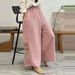 Women's Clothing Designer Brand Cut Label Niche Dad Pants For Women Retro Artistic Summer Cropped Pants Suitable_ecoleips.com