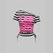 Summer New Arrival: American Street Style Slim-fit Short Top With A Diagonal Collar Striped Design, Slimming And_ecoleips.com