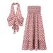 Cross-border European And American Women's Fashion INS Hot-selling Off-shoulder, Backless, Halter-neck_ecoleips.com