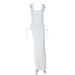 Women's Slim Fit Strap Dress Street Style Personalized Fashion Summer New Arrivals Shoulder Slit_ecoleips.com