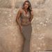 Women's Clothing New Knitted Mesh Hollow Waist Baring Blouse Seaside Holiday Slim Beach Skirt Female_ecoleips.com