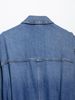 Women's Belted Denim Jacket – Stylish Long Sleeve Coat For Casual & Office Wear (XS/S/M/L, Blue)_ecoleips.com