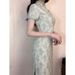 New Chinese-style Elegant Zen Tea Cheongsam Women, Summer New Model, Slim-fit Dress For Young Girls_ecoleips.com
