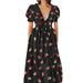2023 Cross-Border French Style Strawberry Four-Color Sequin Sweet Long Mesh Tie Slim Fashion Dress_ecoleips.com