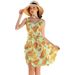"Off-Shoulder Floral Print Sun Cover-Up – Sexy Beach Dress, Tummy Control & Lightweight, Stylish Women's Swim Cover"_ecoleips.com