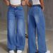 Women's Clothing Women's Washed Denim Trousers_ecoleips.com
