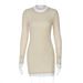 Blifanbo Autumn Elegant O Neck Long Sleeve Mini Dress Women Bodycon High Waist Mini Dress Streetwear Fashion Patchwork Vestido_ecoleips.com